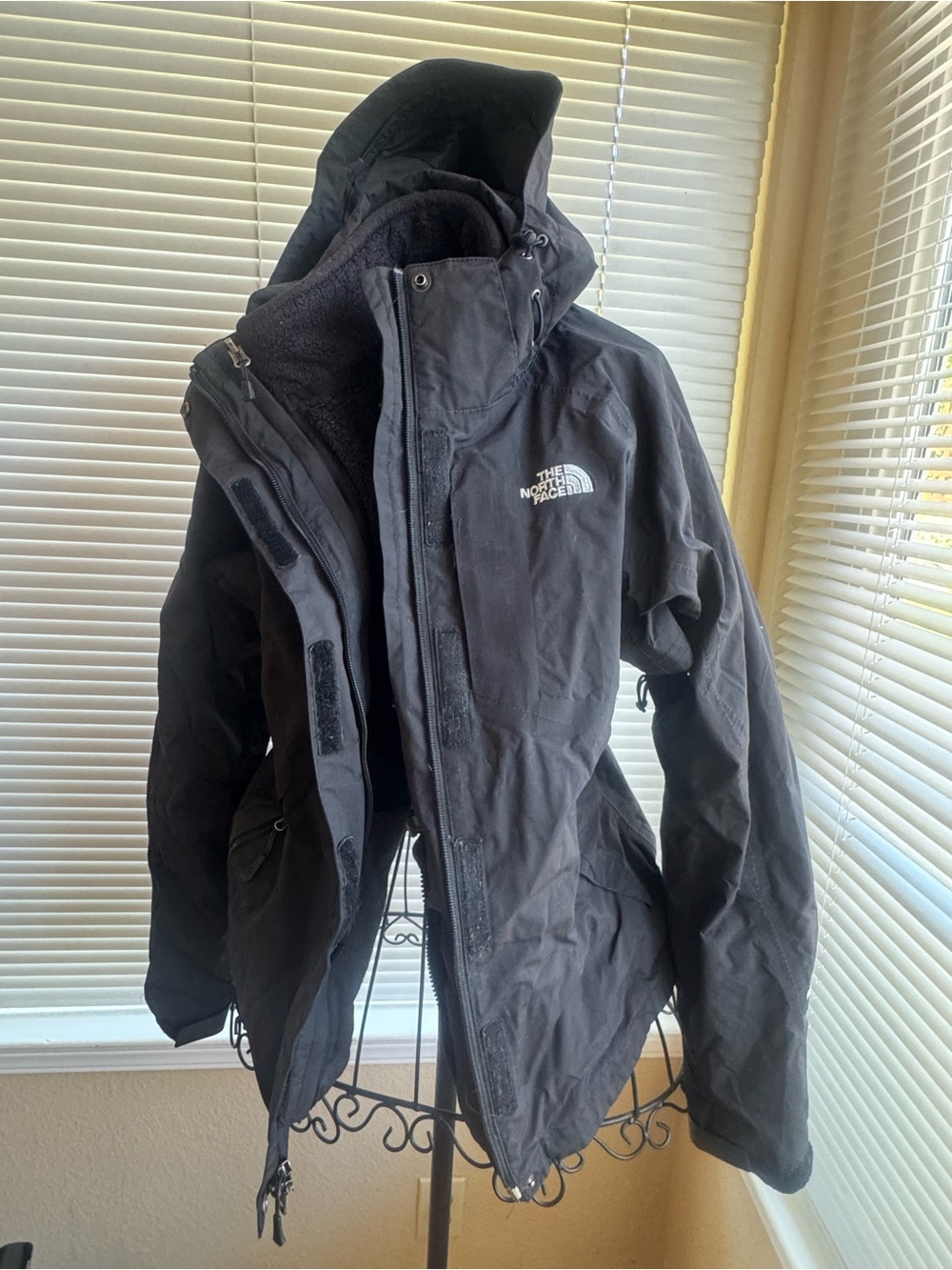 The North Face Black Hooded Outdoor Jacket